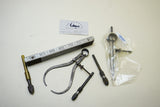 PIN VISES, CALIPER, DIVIDER AND LUFKIN RULE TOOL LOT