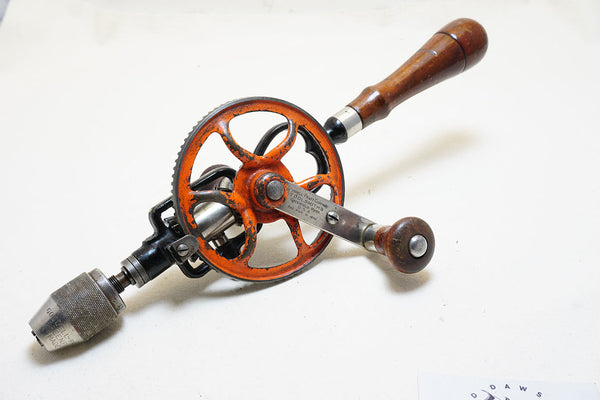 FINE EARLY GOODELL PRATT TOOLSMITH'S TWO SPEED HAND DRILL