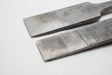 TWO BEAUTY EARLY PARING CHISELS - MARPLES 1 1/2" & BUTCHER 1 3/4"