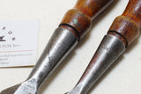 PAIR OF STANLEY 750 BUTT SOCKET CHISELS - 3/4 & 1 1/4"