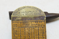 WONDERFUL EDINBURGH ROPERIE & SAILCLOTH CO. ADVERTISING CORDAGE RULE