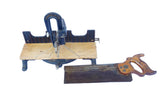 FINE STANLEY NO. 150 MITER BOX WITH DISSTON NO 4 BACKSAW