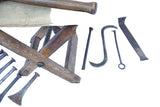 REMARKABLE SHIPWRIGHT’S COMPLETE FITTED CAULKING KIT - MALLET, STOOL, IRONS &&