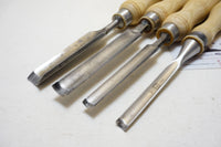 FINE WORKING SET OF 4 HEAVY GOUGES - MARPLES ETC