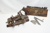 STANLEY NO. 45 PLOW PLANE WITH 17 CUTTERS IN BOX
