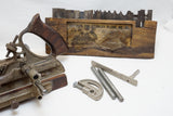 STANLEY NO. 45 PLOW PLANE WITH 17 CUTTERS IN BOX