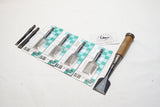 MINTY 7 PIECE JAPANESE BUTT NOMI / CHISEL SET - INTERCHANGEABLE BLADES
