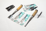 MINTY 12 PIECE JAPANESE BUTT NOMI / CHISEL SET - INTERCHANGEABLE BLADES