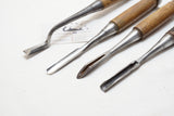 FINE SET OF 4 UNCOMMON JAPANESE CHISELS