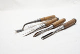 FINE SET OF 4 UNCOMMON JAPANESE CHISELS