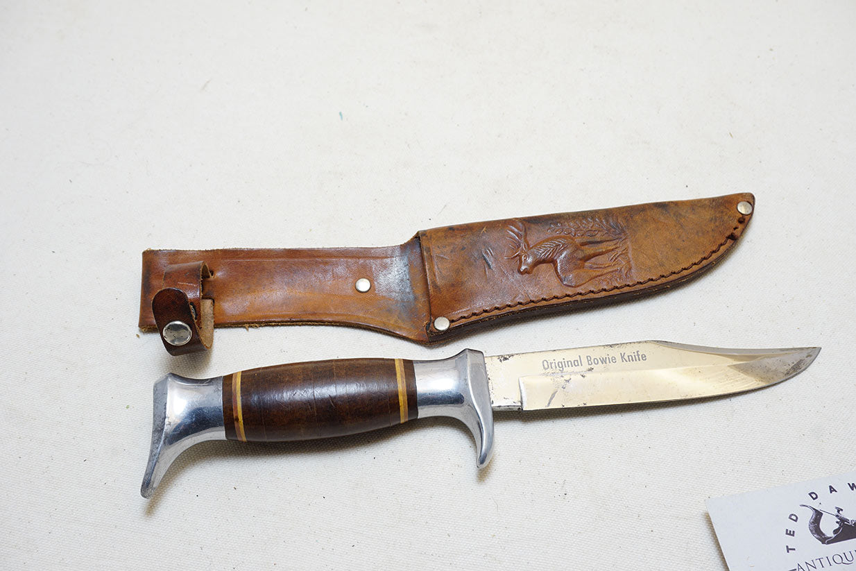 EXTRA FINE 'PREMIER LIFETIME' H97 BOWIE KNIFE + DECORATIVE SHEATH