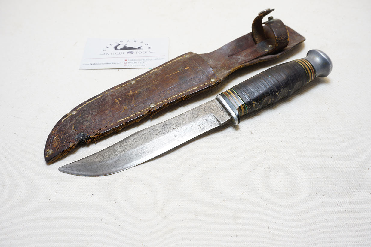 GREAT KINFOLKS USA 368 HUNTING KNIFE + ORIGINAL SHEATH – Ted