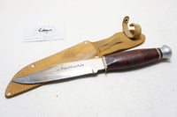 FINE VINTAGE JAPANESE BOWIE KNIFE - ORIGINAL LEATHER SHEATH