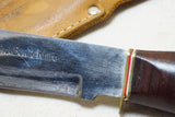 FINE VINTAGE JAPANESE BOWIE KNIFE - ORIGINAL LEATHER SHEATH