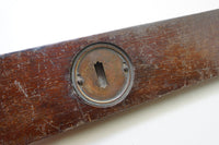 FINE EARLY UNUSUAL #25 MAHOGANY PLUMB AND LEVEL