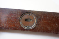 FINE EARLY UNUSUAL #25 MAHOGANY PLUMB AND LEVEL