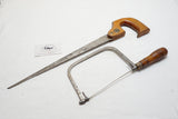 UNCOMMON DISSTON NO. 7 TABLE SAW & ATKINS NO 50 COPING SAW