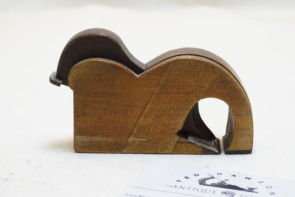 WONDERFUL MINIATURE WOODEN BULLNOSE RABBET PLANE