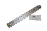 EARLY & UNUSUAL 'DOMINO' BRAND 2' STEEL SINGLE FOLD RULE WITH BRASS CATCH