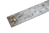 EARLY & UNUSUAL 'DOMINO' BRAND 2' STEEL SINGLE FOLD RULE WITH BRASS CATCH
