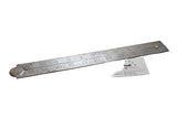 EARLY & UNUSUAL 'DOMINO' BRAND 2' STEEL SINGLE FOLD RULE WITH BRASS CATCH