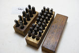 GOOD SIZE SET OF LETTER & NUMBER PUNCHES - 1/4" & 3/16"