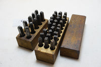 GOOD SIZE SET OF LETTER & NUMBER PUNCHES - 1/4" & 3/16"