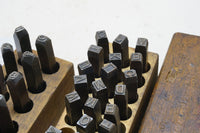 GOOD SIZE SET OF LETTER & NUMBER PUNCHES - 1/4" & 3/16"