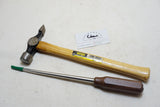 MINT STANLEY W1 10 OZ CROSS PEIN HAMMER + LEE VALLEY DRAWBORE PIN