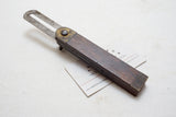 WOW! RARE HALL & KNAPP 6" SLIDING BEVEL SQUARE - DEEP CRISP STAMP