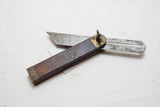 WOW! RARE HALL & KNAPP 6" SLIDING BEVEL SQUARE - DEEP CRISP STAMP