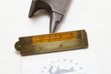 EXCEPTIONAL EARLY L C STEPHENS NO. 96 HALF BRASS CALIPER RULE