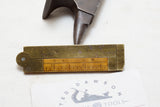 EXCEPTIONAL EARLY L C STEPHENS NO. 96 HALF BRASS CALIPER RULE