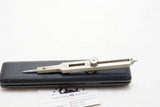 LOVELY GERMAN SILVER RACK & PINION PROPORTIONAL DIVIDERS IN ORIG CASE