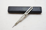 LOVELY GERMAN SILVER RACK & PINION PROPORTIONAL DIVIDERS IN ORIG CASE