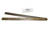 J. RABONE & SONS 24" 2 FOLD BRASS BLACKSMITH RULE