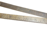 J. RABONE & SONS 24" 2 FOLD BRASS BLACKSMITH RULE