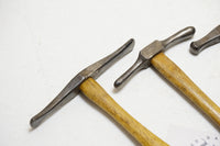 FINE SET OF 3 DIXON PLANISHING OR REPOUSSE HAMMERS - SILVERSMITH