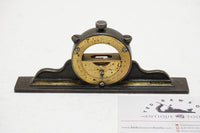 EARLY L. L. DAVIS 1867 PAT. ADJUSTABLE MANTLE CLOCK INCLINOMETER