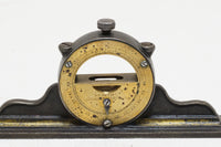 EARLY L. L. DAVIS 1867 PAT. ADJUSTABLE MANTLE CLOCK INCLINOMETER