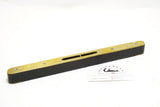 LOVELY ENGLISH STYLE BRASS & EBONY SPIRIT LEVEL - 11 3/8"