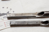 FINE SET OF 6 CS OSBORNE & BRINDLEY OBLONG LEATHER STRAP PUNCHES