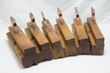FINE SET OF 6 FRENCH CASEMENT WINDOW SASH PLANES - V A EMOND