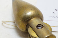 TYPE 1 PATENT STANLEY NO 1 BRASS PLUMB BOB WITH INTEGRATED REEL