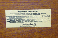 NEW OLD STOCK LUFKIN NO. 515 CHROME CLAD MICROMETER DEPTH GAGE