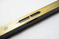 FINE E PRESTON EBONY & BRASS SPIRIT LEVEL - 8"