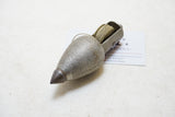 FINE STANLEY NO 5 PLATED STEEL PLUMB BOB WITH INTEGRATED BRASS REEL