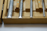 FINE SET OF 8 BEAVER ESKILSTUNA CHISELS - 1/4" ~ 1 1/4"