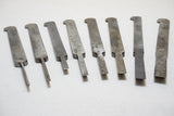 EXCELLENT SET OF 8 WARD PLOW PLANE IRONS - 1/8" ~ 1/2"