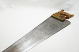 OUTSTANDING H DISSTON GORHAM JACKSON PATENT SAW - COMPLETE AND FINE